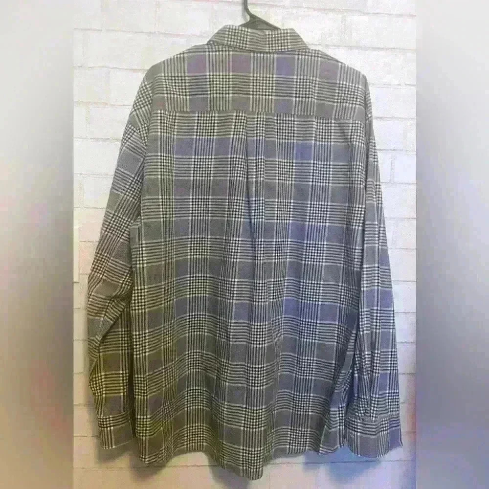 Alan Flusser blue patterned Long Sleeve Button Down Men’s Shirt Size XXL - Picture 2 of 3